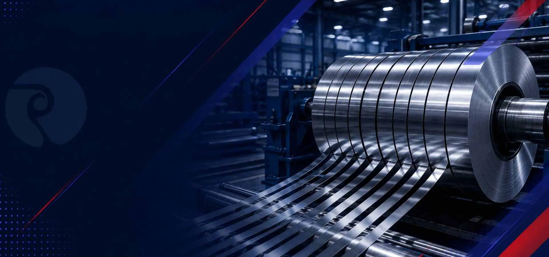 Precision slit stainless steel coils and winding strips